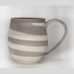 MUG CUP Mixed gray and white stoneware mixed concrete style +/- 400 ml (13oz)