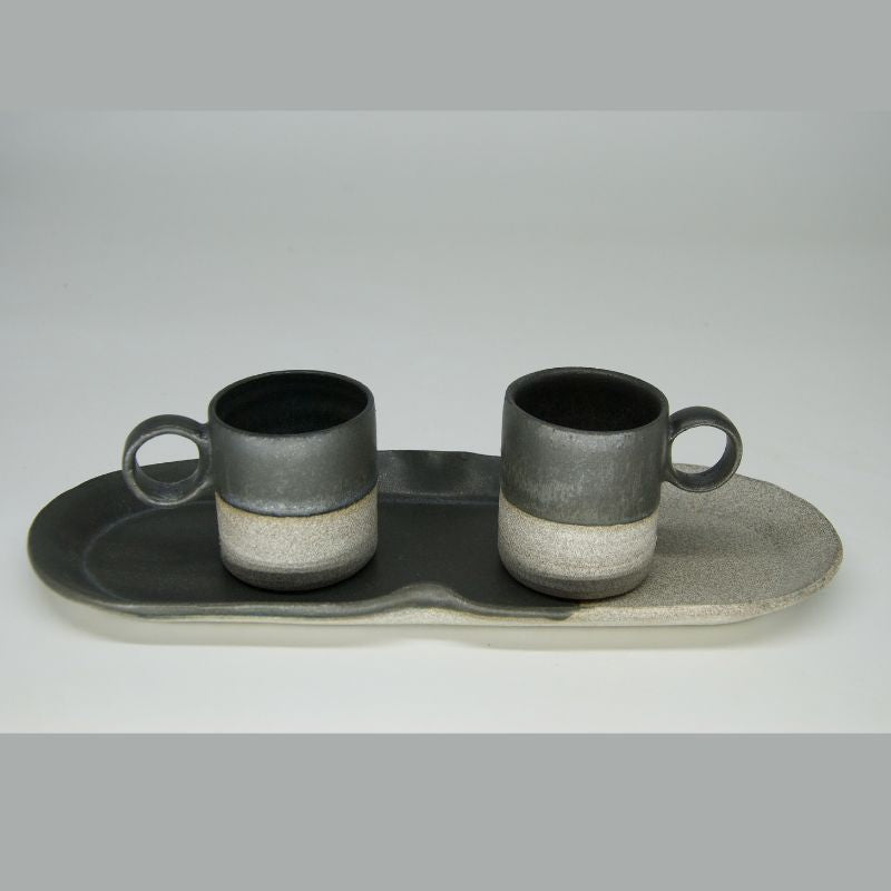 Tasses expresso DUO avec plateau
